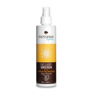 Sun Care Messinian Spa Face & Body Sunscreen Yogurt & Carrot SPF 30 – 250ml