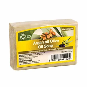 Hand Made Soap Rizes Crete Argan Olive Oil Soap