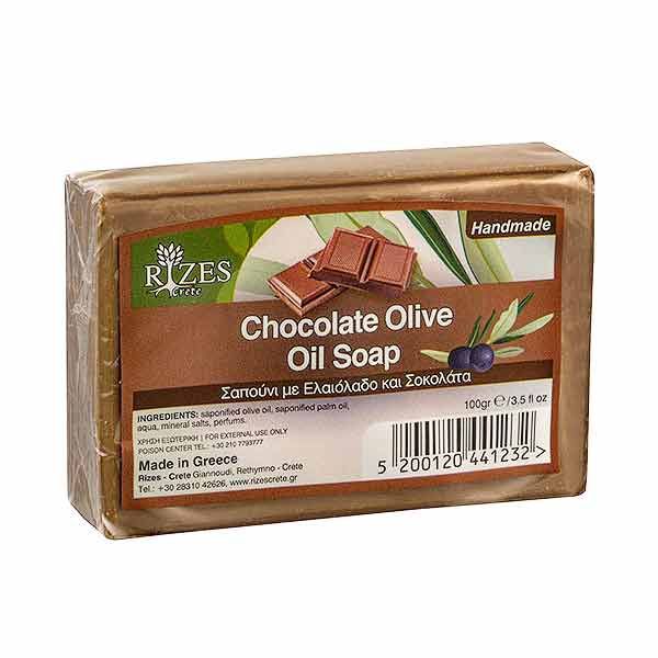 Hand Made Soap Rizes Crete Chocolate Olive Oil Soap