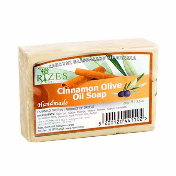 Hand Made Soap Rizes Crete Cinnamon Olive Oil Soap