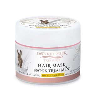 Μάσκα Μαλλιών Donkey Milk Treasures Μάσκα Αναδόμησης & Αντιγηραντικής Θεραπείας Μαλλιών