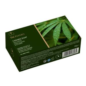 Σαπούνια Προσώπου Biosanto Cannabis Extract Soap for Face & Body 90gr