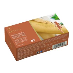 The Olive Tree Anti-Cellulite Biosanto Coffee Beans Massage Soap for Body 130gr