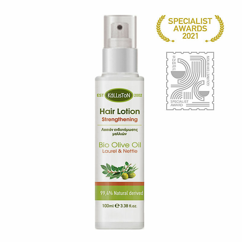 The Olive Tree Hair Care Kalliston Hair Strengthening Lotion with Laurel & Nettle