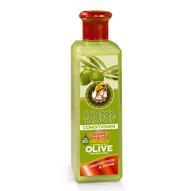 The Olive Tree Περιποίηση Μαλλιών Athena’s Treasures Μαλακτική Κρέμα Μαλλιών για Βαμμένα Μαλλιά – 250ml